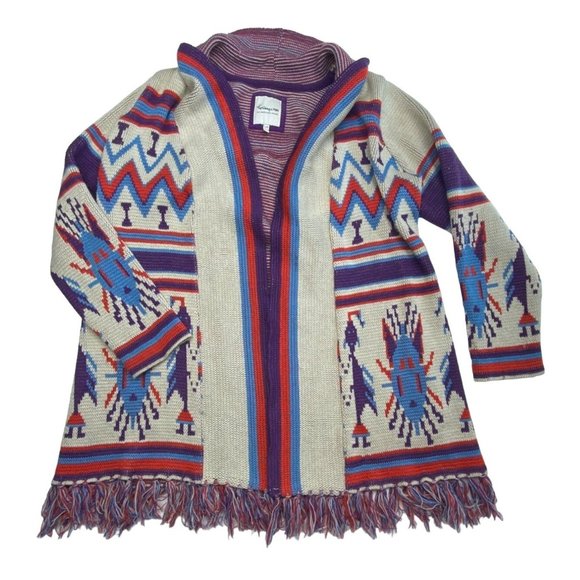 Heritage 1981 Sweaters - Heritage 1981 Open Front  Cardigan Large Sweater Long Boho Style